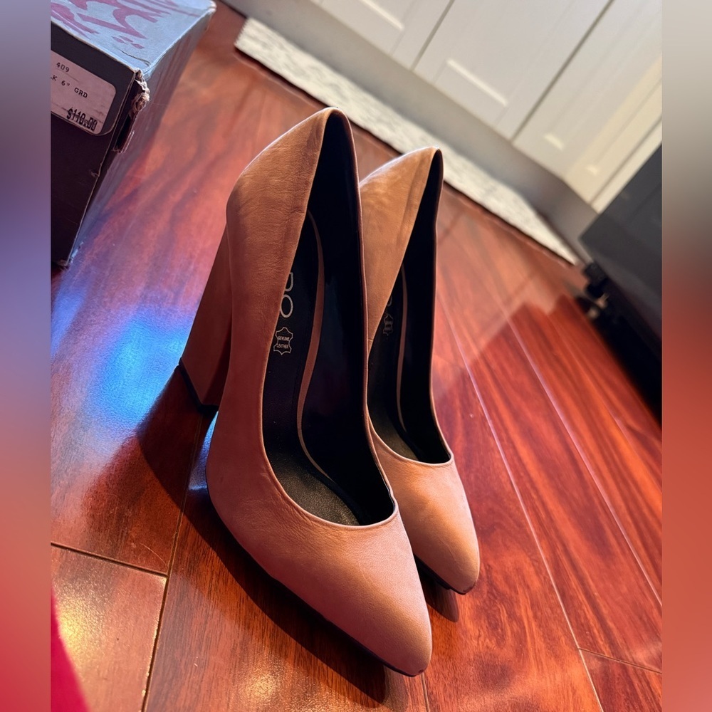 Aldo Women's Pointed Toe High Heel Pumps - Tan - Picture 1 of 8